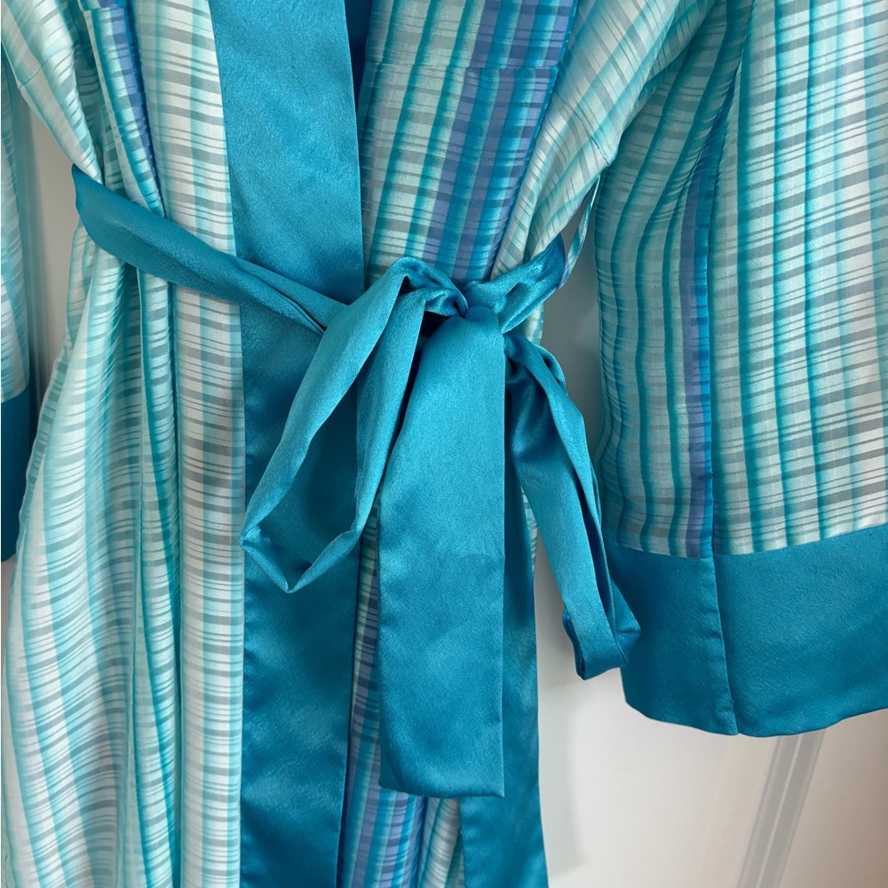Vintage Valentino Intimo Sheer Robe Kimono Small - Picture 3 of 10